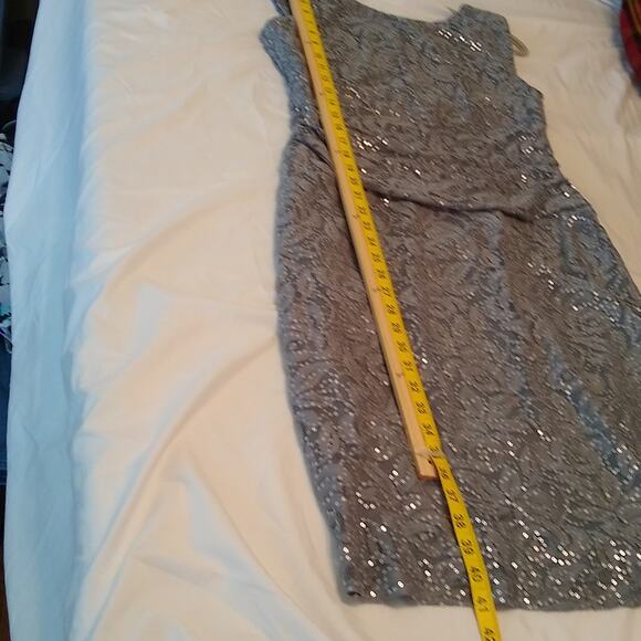 Nine West Gray Sequin Sheath Mini Dress - Picture 8 of 10